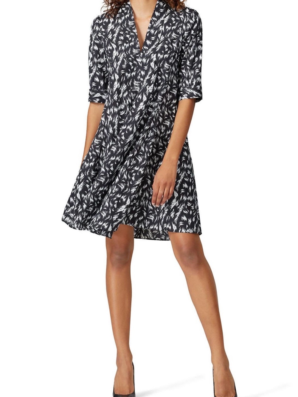 Derek Lam Collective Feather Scarf Dress, Size 6 (42)